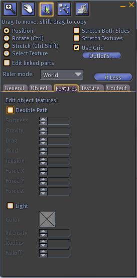 This is the "Features" tab on your build menu.
